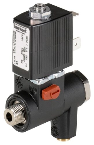 Solenoid Valve G1/8'' NC Brass PTFE 0-12bar/174psi 24VDC 6013 219467