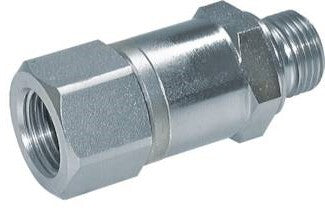 G 1/8'' F/M Zinc plated Steel Reducing Adapter 400 Bar - Hydraulic