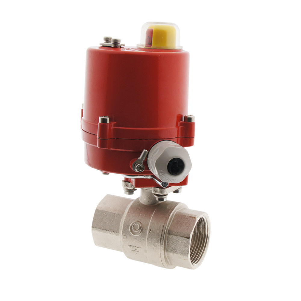 Electrical Ball Valve 2-Way G2'' Brass 12V DC