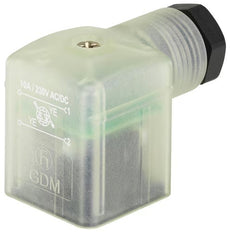 Connector 12-24V DC (DIN - A) with 1m cable LED Recovery Diode and Polarity Protection - Burkert 2518 315358
