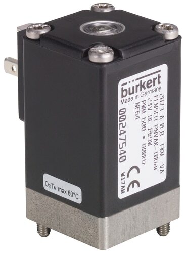 Solenoid Valve 32x32 mm SFB flange NC Stainless steel FKM -1-8bar/-15-116psi 24VDC Oxygen Fat/Oil Free 2873 255544