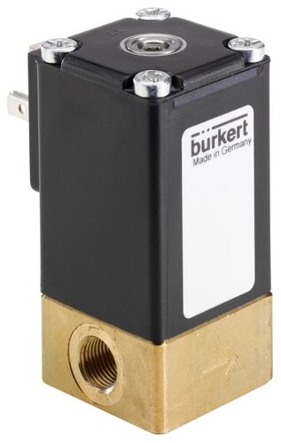 Solenoid Valve G1/8'' NC Brass FKM -1-6bar/-15-87psi 24VAC/DC Oxygen Fat/Oil Free ATEX 2873 324427