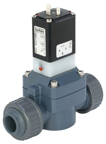 Solenoid Valve 25 mm Glued Sleeves NO PVC FKM 0.5-6bar/7-87psi 24VDC 0142 258134