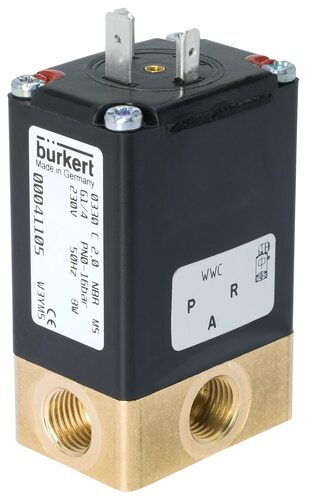 Solenoid Valve 3/2-Way NPT 1/4'' Universal Stainless steel FKM 0-12bar/174psi 24VDC 0330 260077