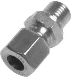 1/2'' NPT Male x 10L Stainless steel Straight Compression Fitting 315 Bar DIN 2353