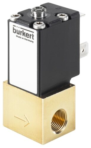 Solenoid Valve G1/8'' NC Brass FKM -1-10bar/-15-145psi 12VDC 2871 393404