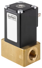 Solenoid Valve G1/4'' NC Brass FKM -1-3.5bar/-15-51psi 24VDC 2873 234301