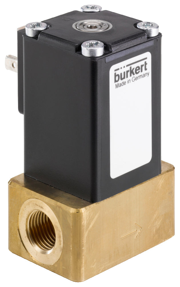 Solenoid Valve G1/4'' NC Brass FKM -1-3.5bar/-15-51psi 24VDC 2873 234301