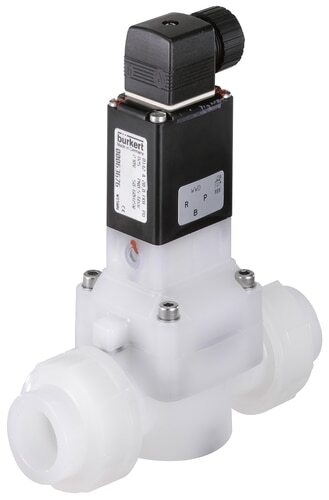 Solenoid Valve 40 mm Welded Sleeves NC PVDF EPDM 0.5-6bar/7-87psi 12VDC 0142 325186