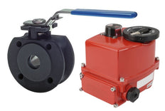 Electrical Actuated Flanged Ball Valve 2-Way DN20 PN40 Steel 100-240 V AC