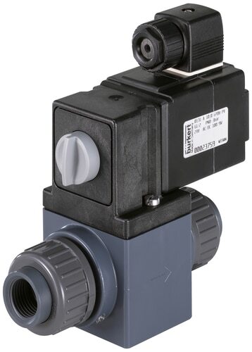Solenoid Valve 3/2-Way G1/2'' Diverting PVC EPDM 0-1bar/15psi 24VAC/DC Vacuum 0131 313870