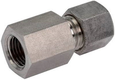 G 1/8'' x 6S Stainless steel Straight Compression Fitting 630 Bar DIN 2353