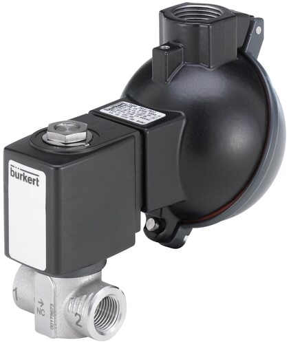 Solenoid Valve G1/4'' NC Stainless steel PCTFE 1-160bar/15-2321psi 24VAC/DC ATEX 6240 380806