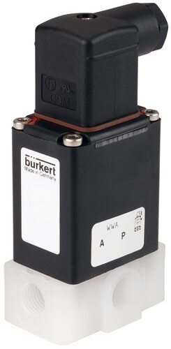 Solenoid Valve 3/2 Mixing G1/4'' PVDF FKM 0-4bar/58psi 24VDC 0330 138773