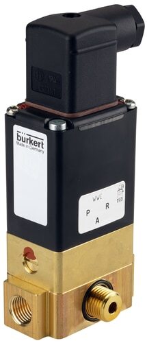 Solenoid Valve 3/2-Way G1/4'' NC Brass NBR 0-10bar/145psi VAC 0331 338347