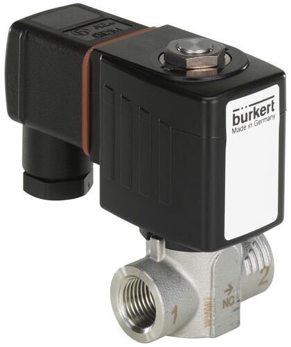Solenoid Valve NPT 1/4'' NC Stainless steel PTFE 0-16bar/232psi 24VDC 6240 297185