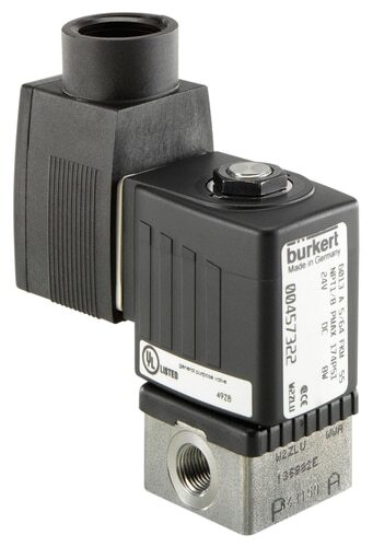 Solenoid Valve G1/4'' NC Stainless steel FKM 0-6bar/87psi 24VDC 6013 345613