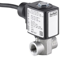 Solenoid Valve NPT 1/2'' NC Stainless steel PCTFE 1-200bar/15-2901psi 24VAC/DC ATEX 6240 380828