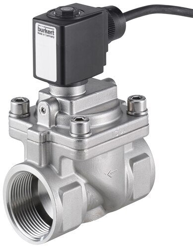 Solenoid Valve G1/2'' NC Stainless steel FKM 0.2-16bar/3-232psi 24VAC/DC Anti-Waterhammer ATEX 6281 349707