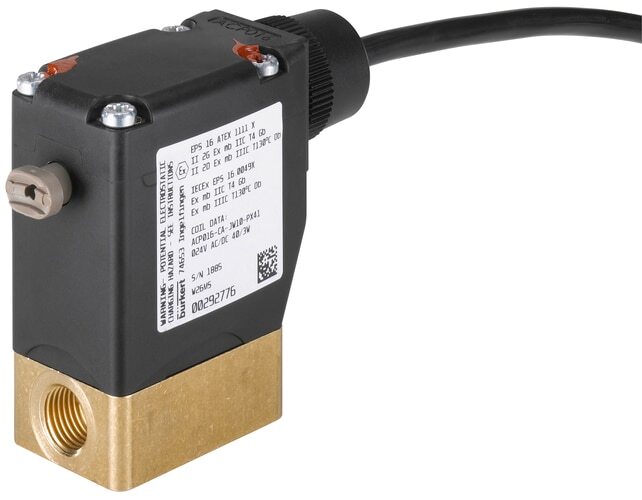 Solenoid Valve G1/4'' NO Brass NBR 0-5bar/73psi 24VAC/DC 0330 353613