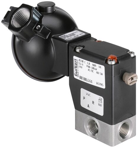 Solenoid Valve 3/2-Way NPT 1/4'' NC Stainless steel NBR 0-10bar/145psi 230VAC/DC ATEX 0330 20030122