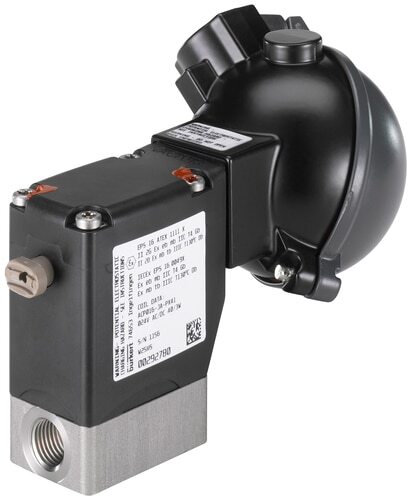 Solenoid Valve G1/4'' NC Stainless steel FKM -1-6bar/-15-87psi 24VAC/DC Vacuum Oxygen Fat/Oil Free ATEX 0330 20019585