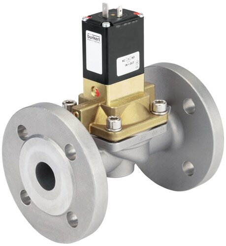 Solenoid Valve 40 mm Flange NC Brass EPDM 0.2-10bar/3-145psi 230VAC Anti-Waterhammer 5282 355260
