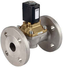 Solenoid Valve 32 mm Flange NC Stainless steel PTFE 0-10bar/145psi 230VAC 6407 363049