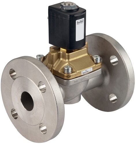 Solenoid Valve 32 mm Flange NC Stainless steel PTFE 0-10bar/145psi 24VAC 6407 363054