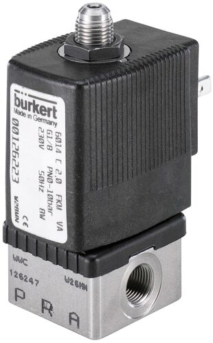 Solenoid Valve 3/2-Way G1/4'' NO Stainless steel NBR 0-21bar/305psi 24VAC/DC ATEX 6014 386019