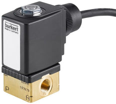 Solenoid Valve G1/4'' NC Brass FKM 0-0.4bar/6psi 24VAC/DC Oxygen Fat/Oil Free ATEX 6013 350627