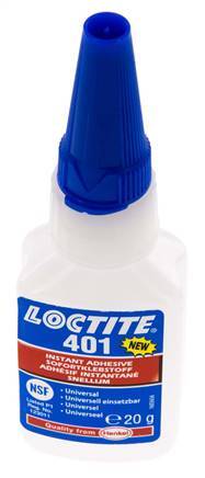 Loctite Instant Adhesive 20ml Transparent 3-11s Curing Time Metal, Plastic And Rubber Surfaces