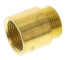 G 3/4'' F/M Brass Extension DIN 3523 - 15 mm [2 Pieces]