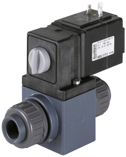 Solenoid Valve NPT 1/2'' NC PVC FKM 0-1bar/15psi 120VAC Vacuum 131 450011