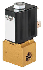 Solenoid Valve G1/8'' NC Brass FKM 0-1.5bar/22psi 24VDC Oxygen Fat/Oil Free 6011 262726
