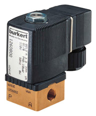 G1/4'' 24V UC Brass Solenoid Valve FKM 0-5bar ATEX - Burkert 6013 278594