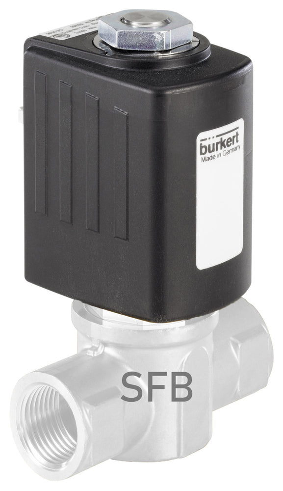 Solenoid Valve 40x40mm SFB Flange NO Brass FKM 0-16bar/232psi 12VDC 6027 267390