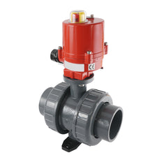 63mm 12V DC VDL 2-way PVC Electrical ball valve