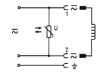 Connector 12-24V AC/DC (DIN - A) with 3m cable and Varistor - Burkert 2508 783585