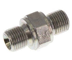 G 1/8'' Zinc plated Steel Double Nipple 400 Bar - Hydraulic [5 Pieces]