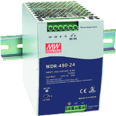 Mean Well WDR DC Power Supply 24V | WDR-480-24