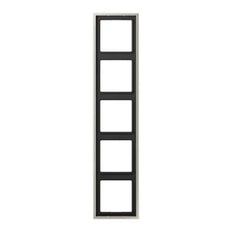 Jung Aluminum/Steel/Chrome Cover Frame Switchgear - ES2985