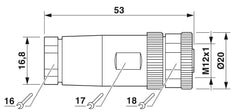 Phoenix Contact Round (Industrial) Connector - 1513347
