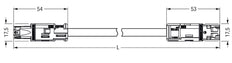 Wago 774 Patch Cable Adjustable Building Installation - 774-9993/007-101