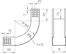 OBO RBV Bend/corner Piece Cable Tray - 7007013