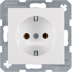 Hager Berker S.1/B.3/B.7 Wall Outlet (WCD Switchgear) - 47438989