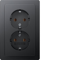 Hager Berker Q.1 Wall Outlet (WCD Switchgear) - 47746086