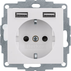 Hager Berker S.1/B.3/B.7 Wall Outlet (WCD Switchgear) - 48031909