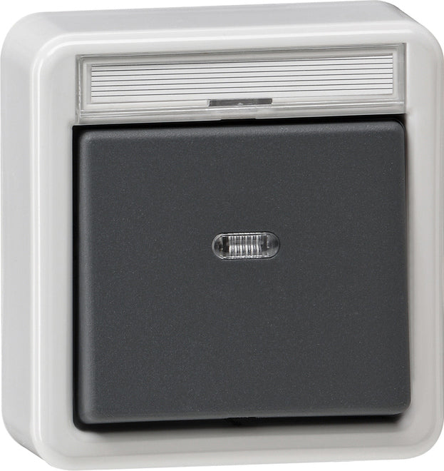 Gira Splashproof Surface-Mounted Installation Switch - 011235