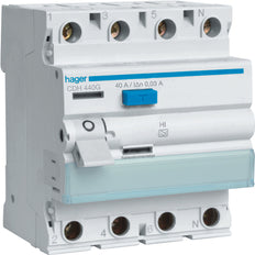 Hager High Immunity Residual Current Device - CDH440G